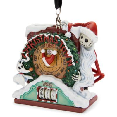 Jack Skellington and Zero Christmas Countdown Ornament, The Nightmare Before Christmas