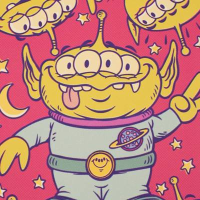 Aliens Art Print, Toy Story