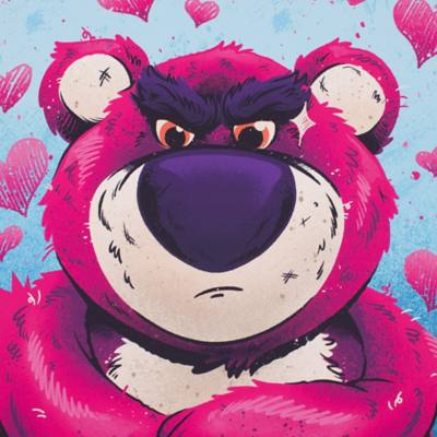 Lotso Art Print, Toy Story