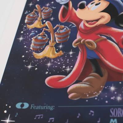 Sorcerer Mickey Art Print, Fantasia 85th Anniversary
