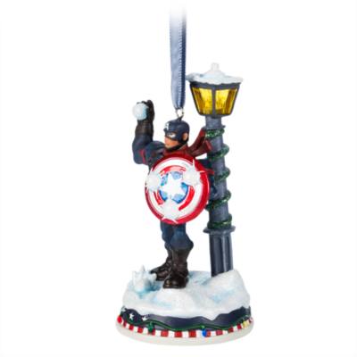 Captain America Light-Up Living Magic Sketchbook Ornament