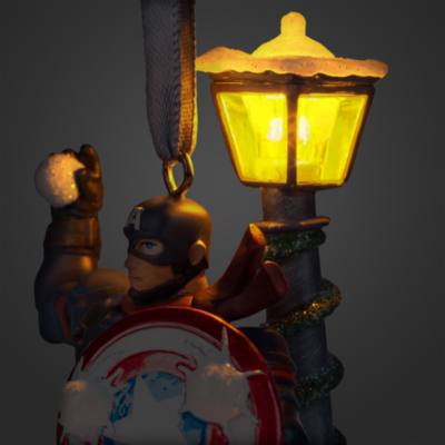 Captain America Light-Up Living Magic Sketchbook Ornament