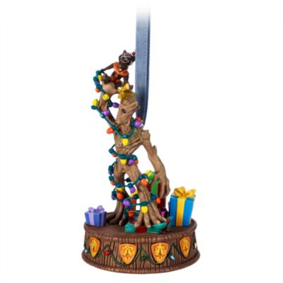 Rocket and Groot Light-Up Living Magic Sketchbook Ornament, Guardians of the Galaxy