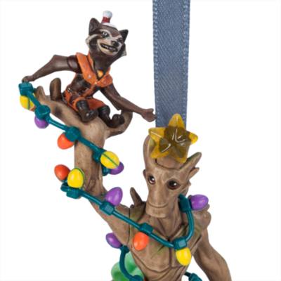 Rocket and Groot Light-Up Living Magic Sketchbook Ornament, Guardians of the Galaxy