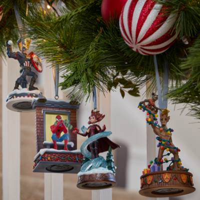 Rocket and Groot Light-Up Living Magic Sketchbook Ornament, Guardians of the Galaxy