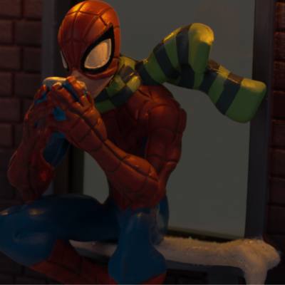 Spider-Man Light-Up Living Magic Sketchbook Ornament