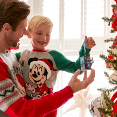 Stitch Christmas Card Sketchbook Ornament, Lilo & Stitch