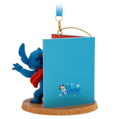 Stitch Christmas Card Sketchbook Ornament, Lilo & Stitch