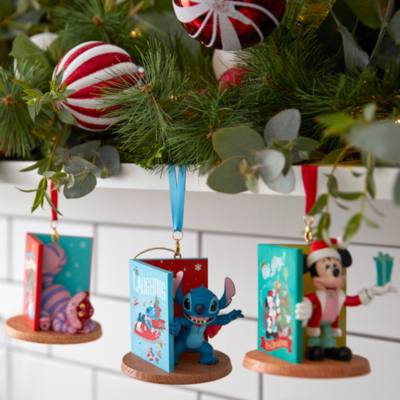 Stitch Christmas Card Sketchbook Ornament, Lilo & Stitch