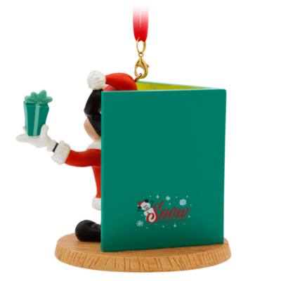 Santa Mickey Mouse Christmas Card Sketchbook Ornament