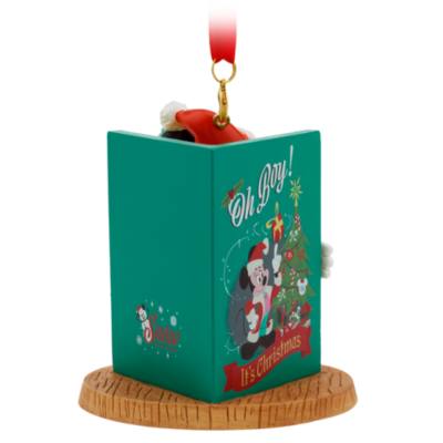 Santa Mickey Mouse Christmas Card Sketchbook Ornament