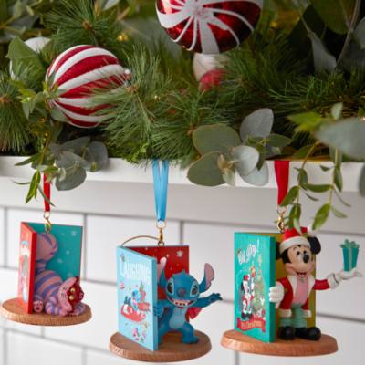 Santa Mickey Mouse Christmas Card Sketchbook Ornament