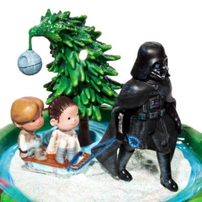 Darth Vader and Family Glass Dome Sketchbook Ornament, Star Wars