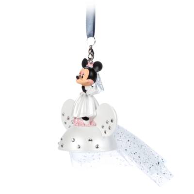 Minnie Mouse Bride Sketchbook Ear Hat Ornament