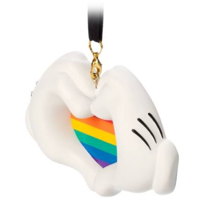 Mickey Mouse Gloves Sketchbook Ornament, Disney Pride Collection