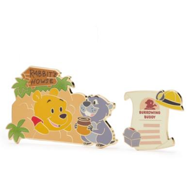Winnie the Pooh and Gopher 2-Piece Pin Set, Hundred Acre Wood Series, November