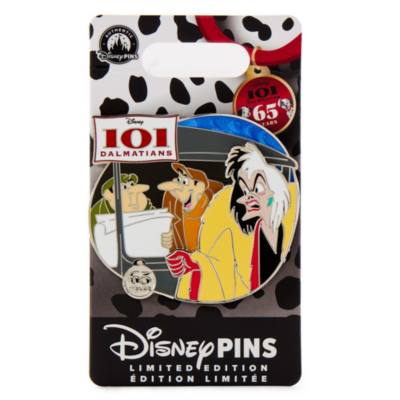 Cruella De Vil, Horace and Jasper Badun Pin, 101 Dalmatians 65th Anniversary, Limited Edition