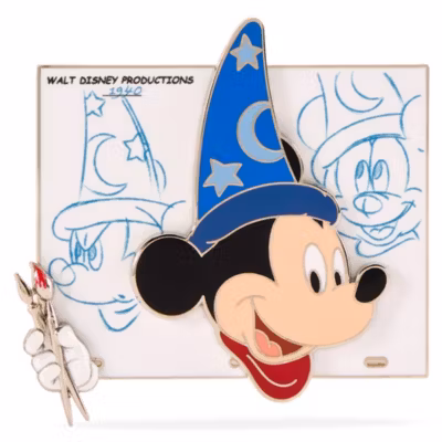 Sorcerer Mickey Mouse Limited Edition Pin, Fantasia,&nbsp;Brush of Magic