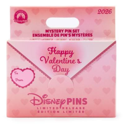 Disney Valentine's Day 2026 Mystery 2-Piece Pin Blind Pack