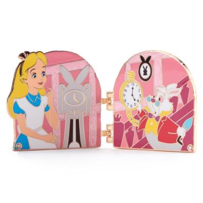Alice and White Rabbit Limited Edition Hinged Pin, Alice in Wonderland, Disney Enchanted Doors