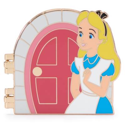 Alice and White Rabbit Limited Edition Hinged Pin, Alice in Wonderland, Disney Enchanted Doors