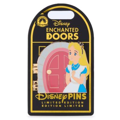 Alice and White Rabbit Limited Edition Hinged Pin, Alice in Wonderland, Disney Enchanted Doors
