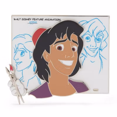 Aladdin Limited Edition Pin, Brush of Magic