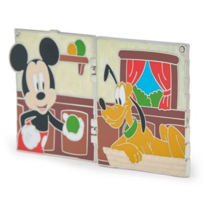 Mickey Mouse and Pluto Limited Edition Hinged Pin, Disney Enchanted Doors