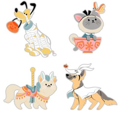 Disney Cats and Dogs Halloween Mystery Pin Set, Limited Release