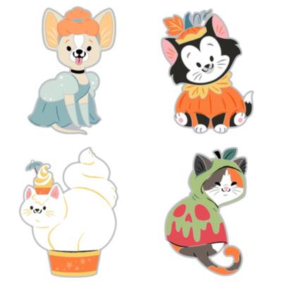 Disney Cats and Dogs Halloween Mystery Pin Set, Limited Release