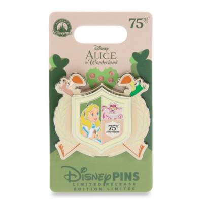 Alice in Wonderland 75th Anniversary Flamingo Crest Pin