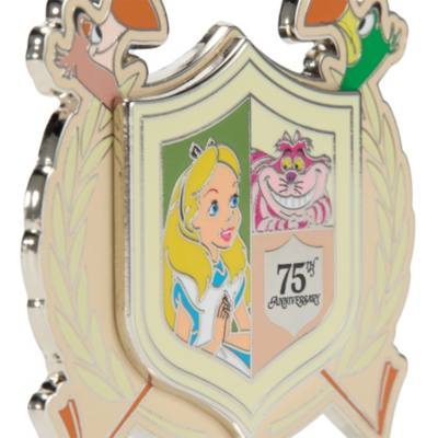 Alice in Wonderland 75th Anniversary Flamingo Crest Pin