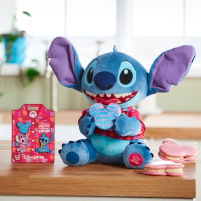 Stitch Attacks Snacks Limited Release Pin Set, Macaron, March