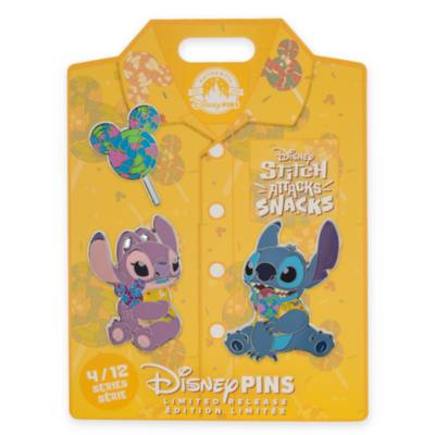 Stitch Attacks Snacks Limited Release Pin Set, Lollipop, April