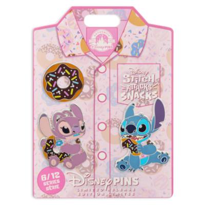 Stitch Attacks Snacks Limited Release Pin Set, Donut, June