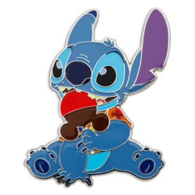 Stitch Attacks Snacks Pin Set, Candy Apple, September