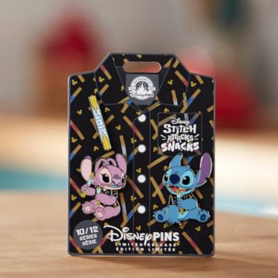 Stitch Attacks Snacks Pin Set, Churro, Limited Release
