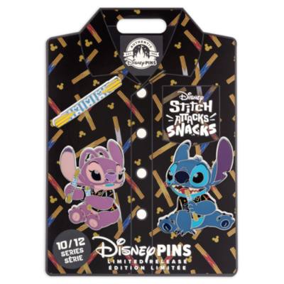Stitch Attacks Snacks Pin Set, Churro, Limited Release