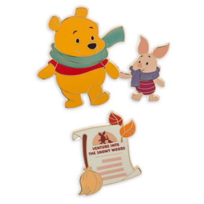 Disney クラシックプー 100AcreWood pooh 置き物２つセット Winnie the Pooh and Roo 2-Piece Pin Set, Hundred Acre Wood