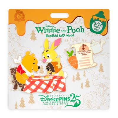 Winnie the Pooh and Rabbit 2-Piece Pin Set, Hundred Acre Wood Series, May