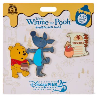 Winnie the Pooh and Woozle 2-Piece Pin Set, Hundred Acre Wood Series, June