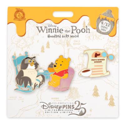 Winnie the Pooh and Owl 2-Piece Pin Set, Hundred Acre Wood Series, April