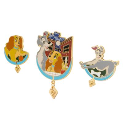 Lady and the Tramp 70th Anniversary 3-Piece Pin Set, Limited Edition