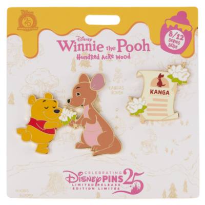 Winnie the Pooh and Kanga Pin Set, Hundred Acre Wood Series, August