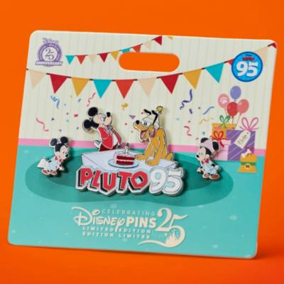 Pluto 95th Anniversary Limited Edition Pin Set