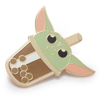 Grogu Boba Tea Pin, Star Wars: The Mandalorian