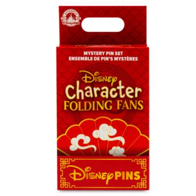 Disney Character Folding Fans 2-Piece Mystery Pin Blind Pack