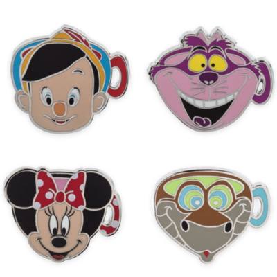 Disney Character Mugs 5-Piece Mystery Pin Blind Pack