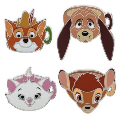 Disney Character Mugs 5-Piece Mystery Pin Blind Pack