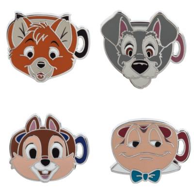 Disney Character Mugs 5-Piece Mystery Pin Blind Pack